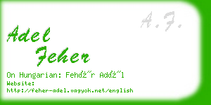 adel feher business card